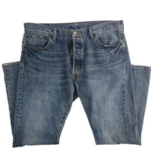 Levi's 501 Jeans Mens W36 L30 Blue Denim Regular‎ Fit Button Fly